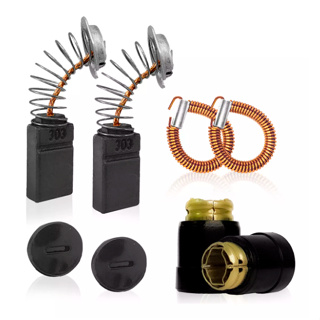 KIT Porta Escova + Carvão  + Mola p/ Serra Mármore MKT 4100 em Oferta na Shopee