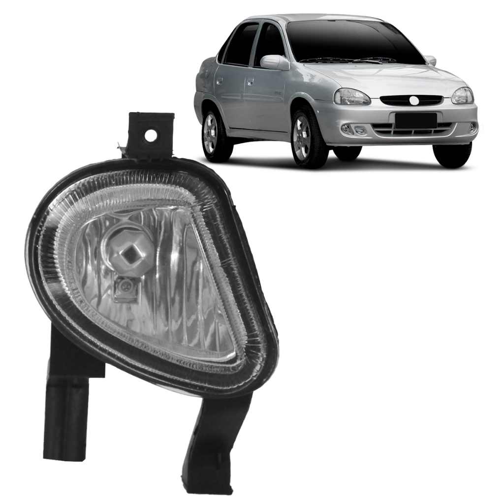 Farol Milha Auxiliar Corsa Hatch Sedan Pickup 2000 2001 2002  Lente Lisa Vidro em Oferta na Shopee