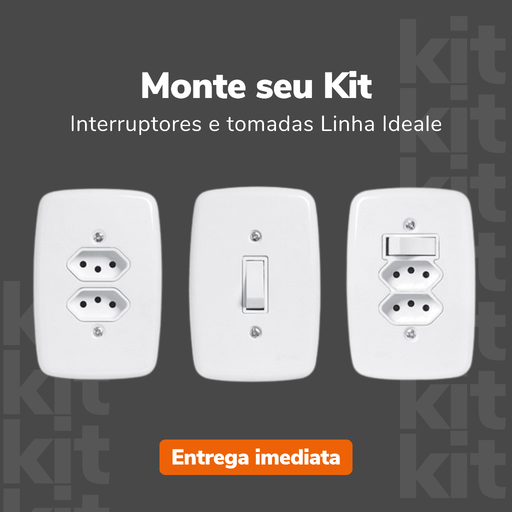 Tomadas 10A e 20A - Interruptores Paralela e Simples Linha Parafuso em Oferta na Shopee