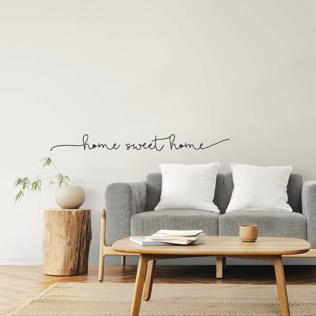 Adesivo Decorativo Frase Inglês Home Sweet Home Lar doce Lar