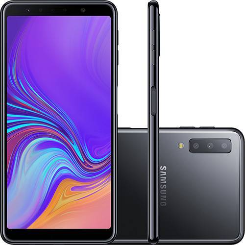 Smartphone Samsung Galaxy A7 64GB Dual Chip Android Tela 6" Octa-Core 4G Câmera Triple - Exposição