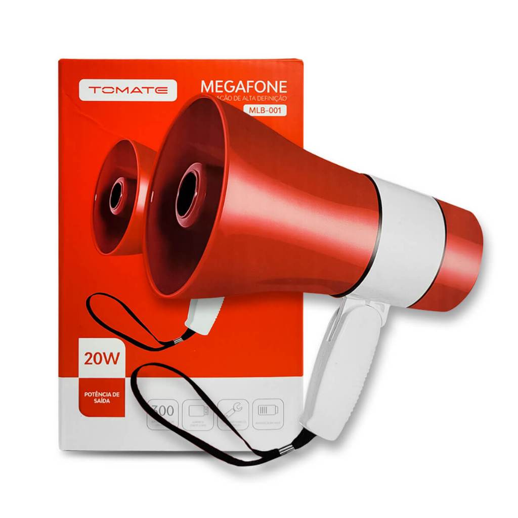 Megafone Portátil Recarregável Sirene Gravação Autofalante — R$ 117,99 em Shopee