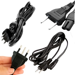 Cabo de Força Energia Bipolar - Tripolar 1,5m Para Tipo Fonte Radio Notebook Pc Monitor em Oferta na Shopee
