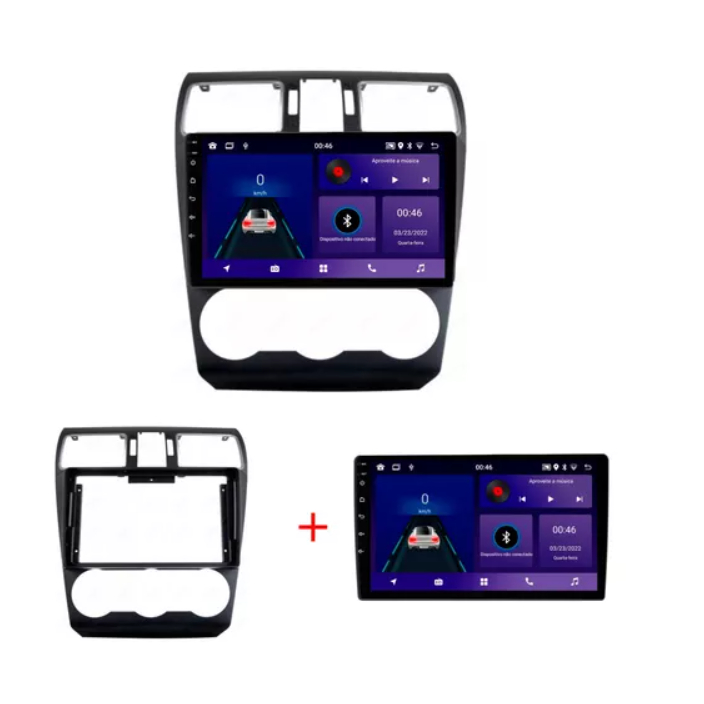 Central Multimidia para SUBARU FORESTER 2016/2018 com Kit (TELA ,CHICOTE e MOLDURA)