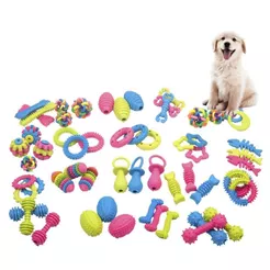 Kit 4 Brinquedos Para Pet Mordedor Divertido Colorido Cachorro LR-0228/LR-0350