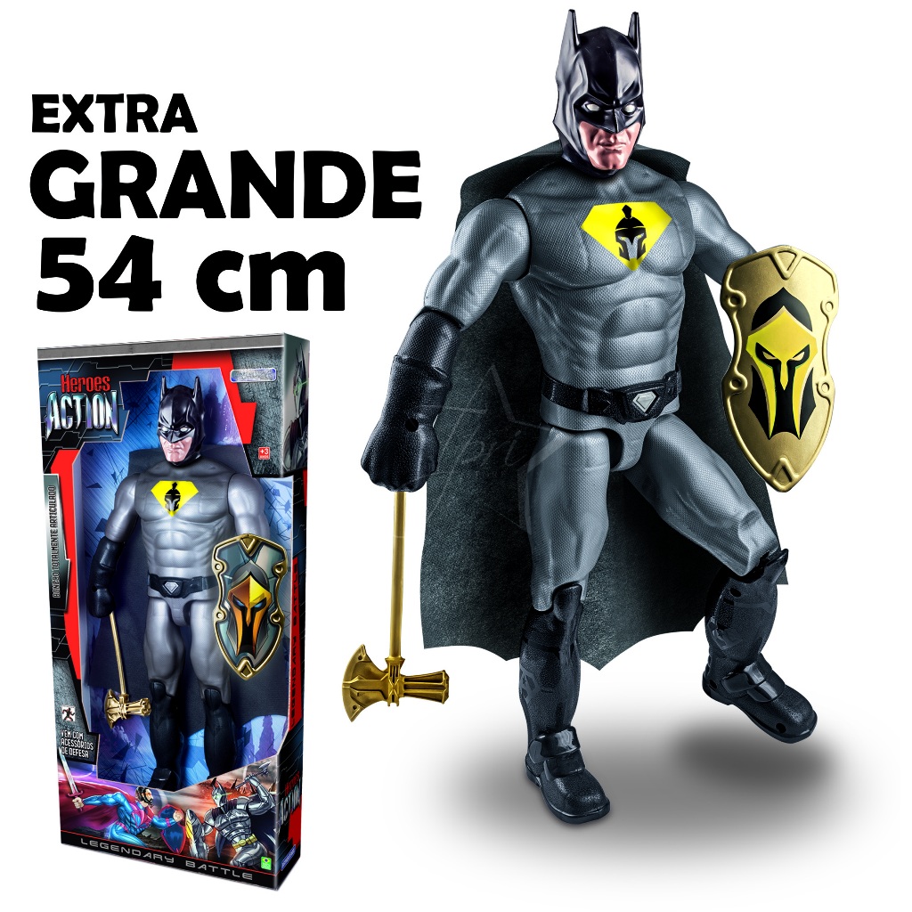 BONECO ARTICULADO 54 CM EXTRA GRANDE COLEÇÃO SUPER HERÓIS BRINQUEDO INFANTIL BRINQUEDOS BARATOS DE CRIANÇA MENINO INTERATIVO EDUCATIVO DIDÁTICO HEROES ORIGINAL TIPO FILME VINGADORES AVENGERS BATMAN THOR SUPER HOMEM MAN CAPITÃO AMERICA HOMEM ARANHA MARVEL