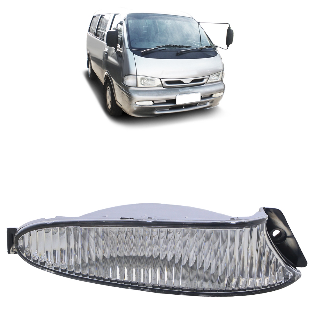 Farol de Milha Auxiliar Besta GS 1998 1999 2000 2001 2002 2003 2004 Lente Estriada Acrilico - Spare Parts and Accessories for Vehicles