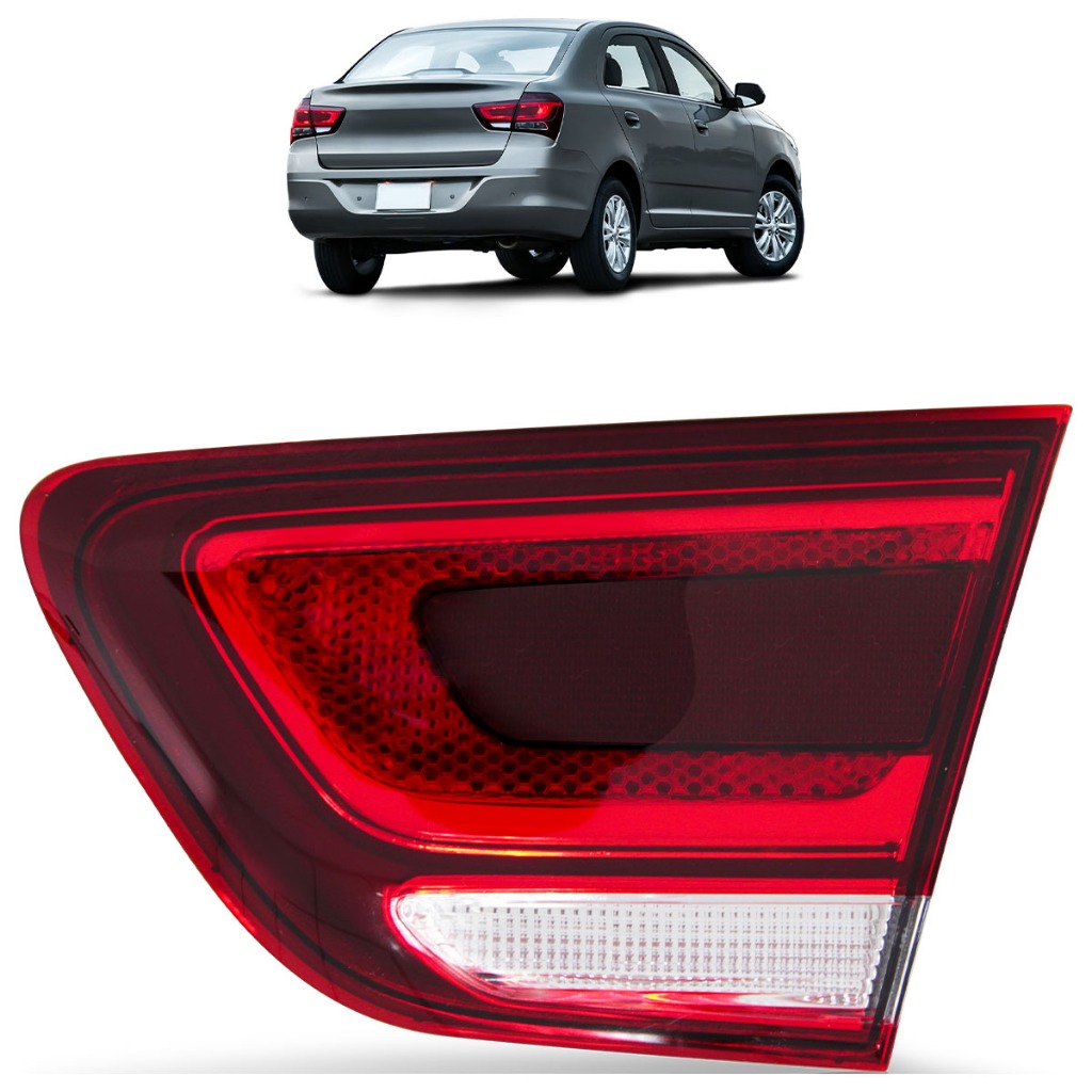 Lanterna Traseira Cobalt 2017 2018 2019 Tampa Porta Malas Bicolor Carcaça Preta Lente Lisa Acrilico em Oferta na Shopee