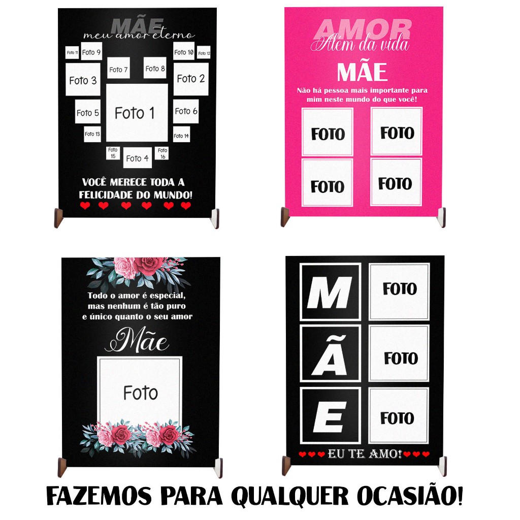 plaquinha decorativa personalizada placa quadro para presente de dia das mães aniversário mãe para sala quarto cozinha lembrança