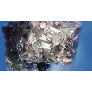 50 Unidades De Cursor Número 5 Niquelado P/ Zíper Nylon Número 5 em Oferta na Shopee