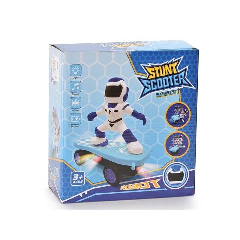 Brinca Brilha Skate Robô - Skate Robô Com Luzes (1 Unidade)