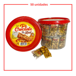 Pé de moleque crocante kael 14g pote com 50 unidades