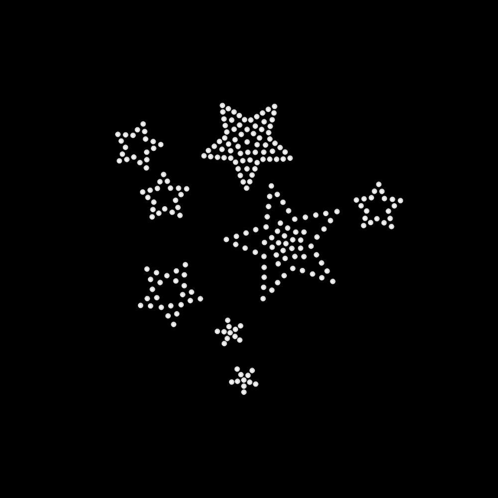 Estrelinhas - Prata - Ref.3961 - kit com 2 peças - aplique strass em Oferta na Shopee