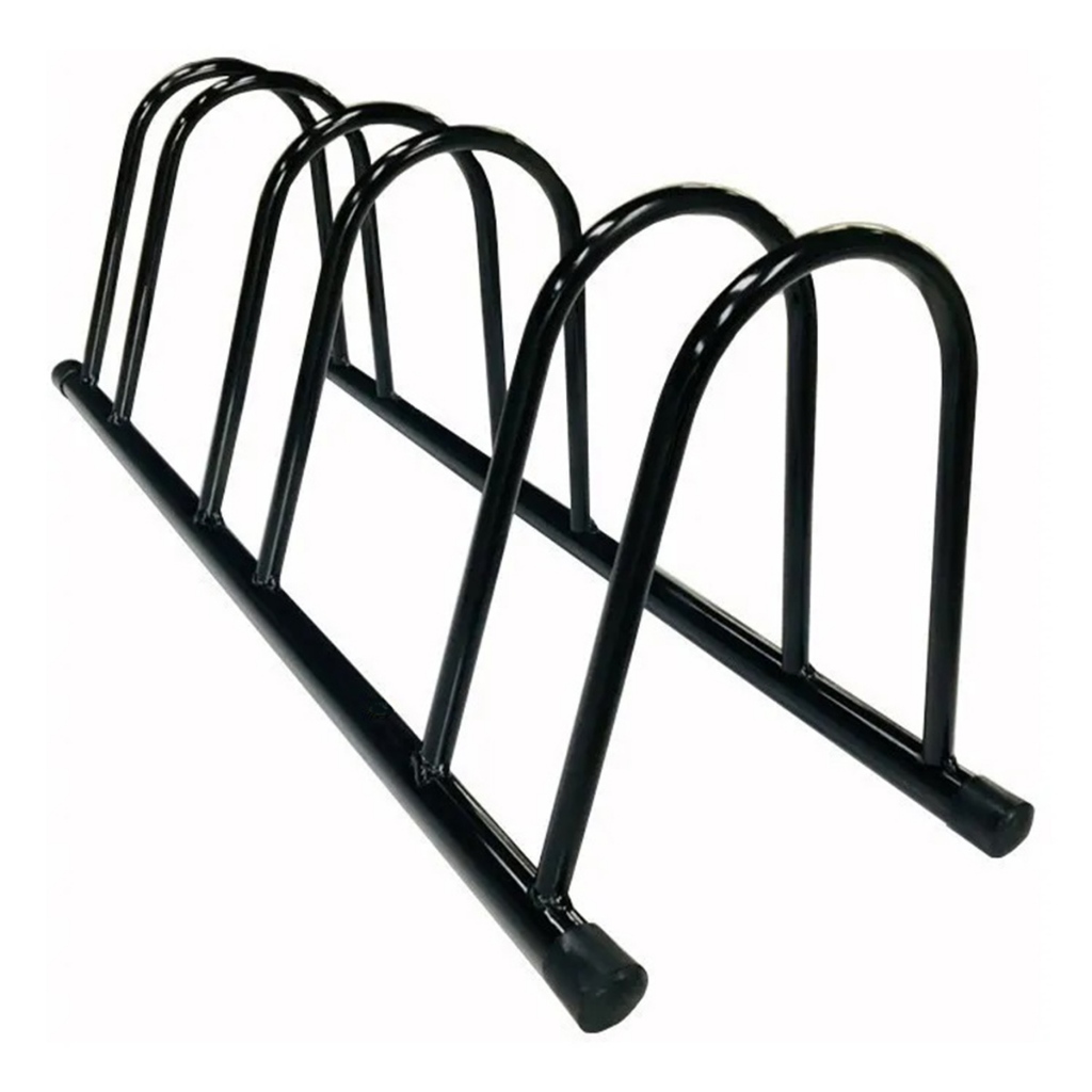 Suporte Para Bicicleta de Chão Fixo Bicicletário 3 Vagas Bike Comercio