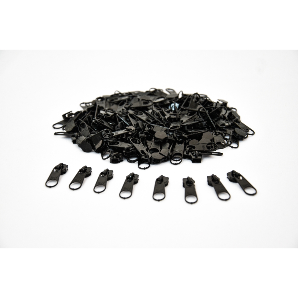 100 Unidades de Cursor Número 5 Preto Para Zíper Nylon Número 5 BNY/B&k/KF em Oferta na Shopee