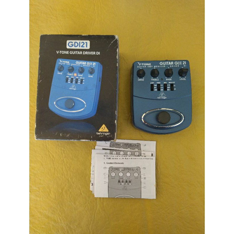 Pedal Behringer GDI21 Pedal Simulador Direct Box Ativo