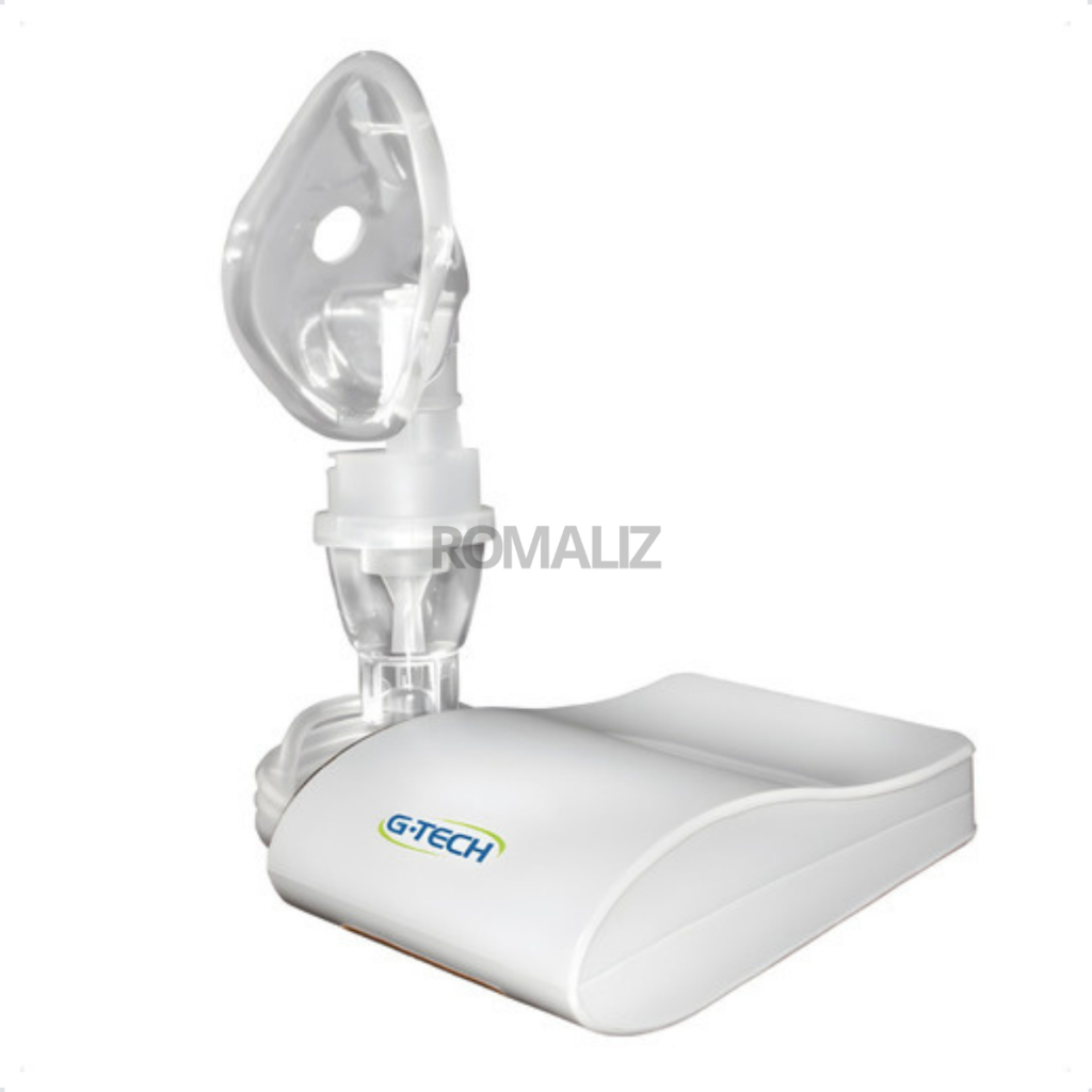 Inalador E Nebulizador Compressor De Ar Comprimido Compact DC1 G-Tech Infantil Adulto Cort...