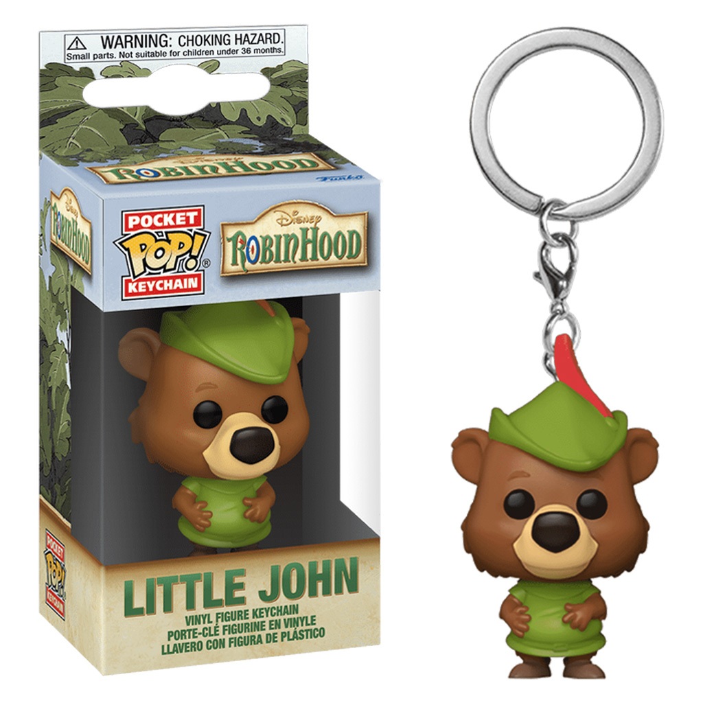 FUNKO POP KEYCHAIN DISNEY ROBIN HOOD LITTLE JOHN 75916 NOVO ORIGINAL
