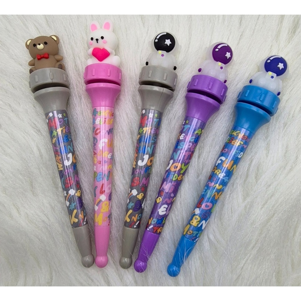 Caneta em gel que gira fofa em Oferta na Shopee