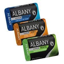 KIT COM 9 UNIDADES - Sabonete Albany - Azul, Laranja e Verde. em Oferta na Shopee