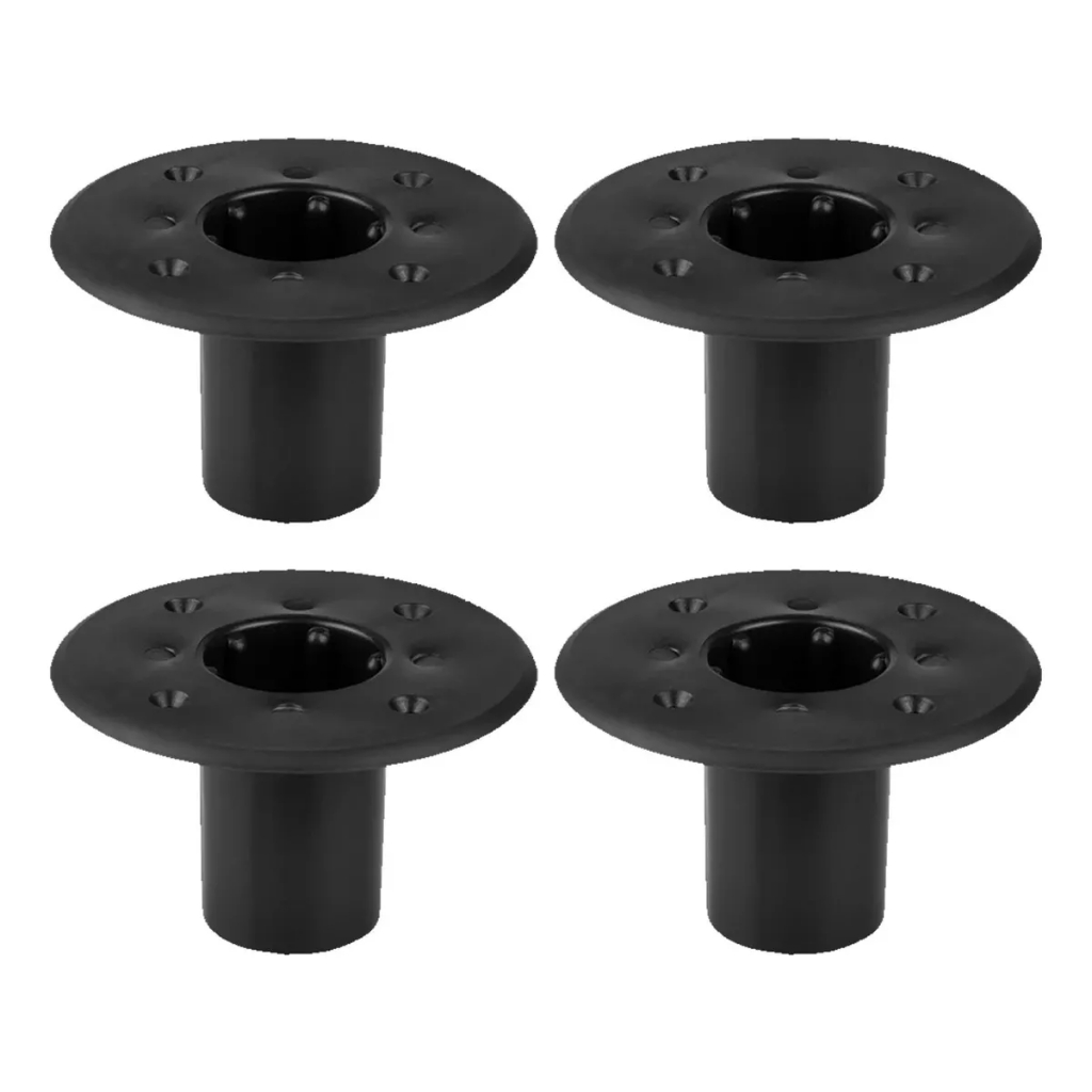Kit 4 Suporte Copo Chapeu Para Pedestal De Caixa De Som Plástico
