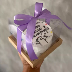 Caixa para Panetone 250g (12cm x 12cm x 12cm) Kraft 05 unidades Assk Rizzo Confeitaria