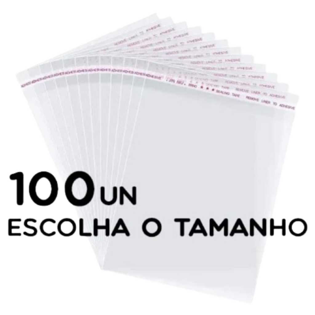 Saco Adesivado Sem Solapa Escolha a Medida Pronta Entrega em Oferta na Shopee