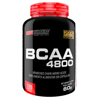 BCAA 4800 Frasco com 120 Cápsulas de Rápida Absorção - Bodybuilders