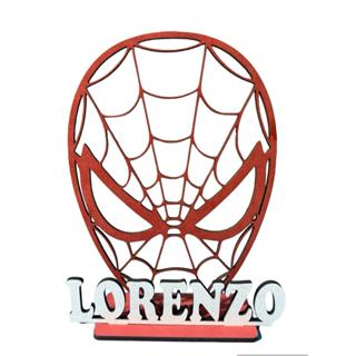 Kit com 22 Centro de mesa em mdf Homem Aranha vermelho em Oferta na Shopee