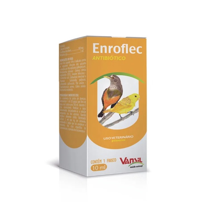 Enro Flec 10ml para passaros - Vansil