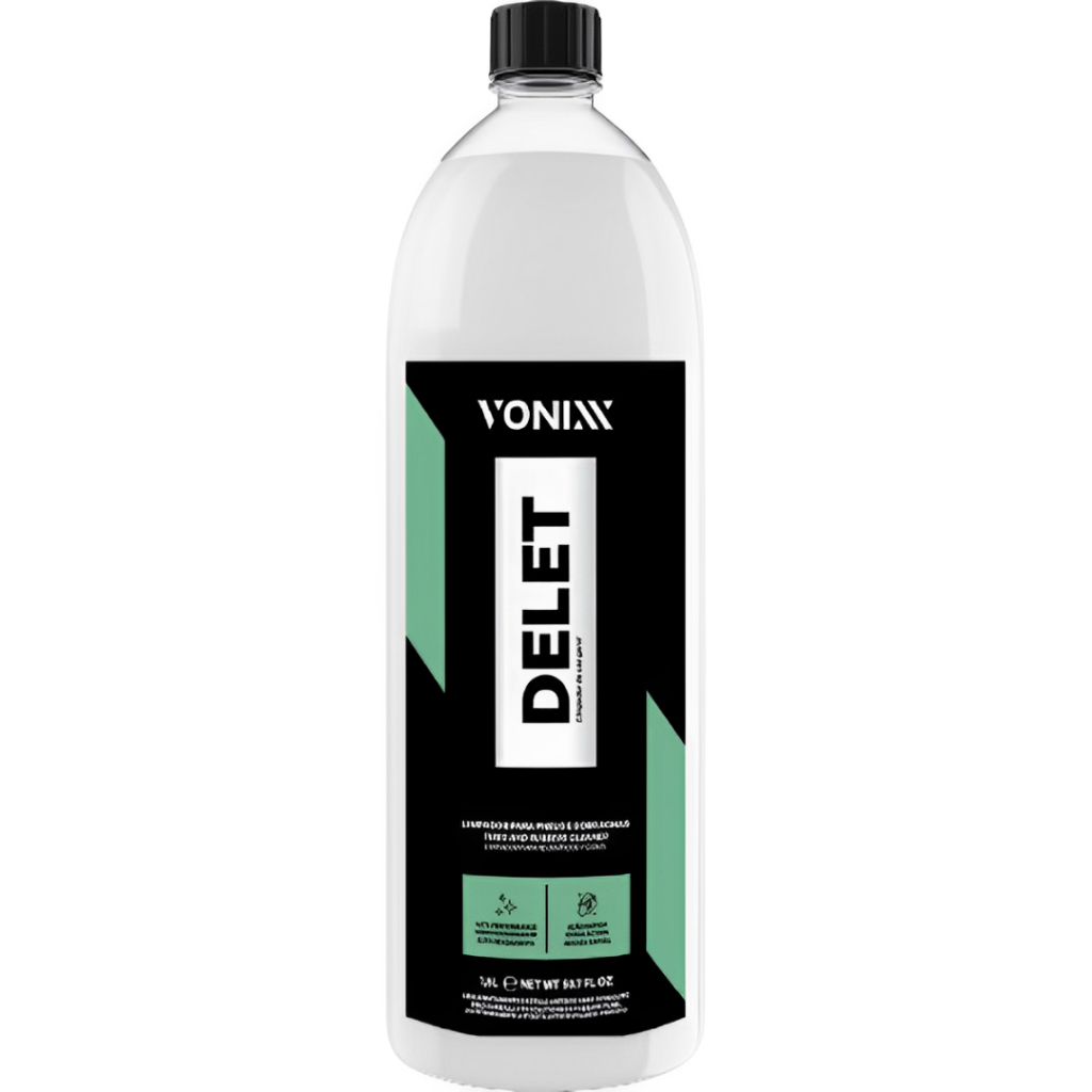 Delet 1,5L Vonixx Limpa Pneu Borracha Plástico Limpador em Oferta na Shopee