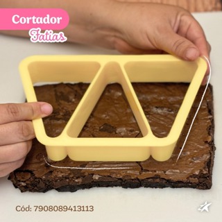 Kit Cortador De Brownie Fatia Para Bolo Massa Bluestar Ana Brownie Confeitaria Pratico em Oferta na Shopee