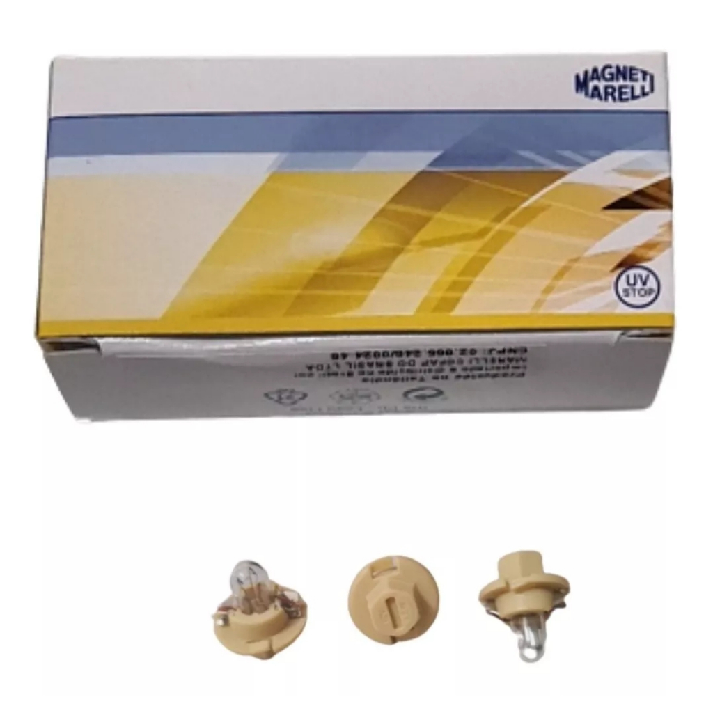3 Lâmpada Painel 1,5w Corsa Vectra Meriva Montana Classic Gm TID, MID, Hodômetro Magneti Mareli