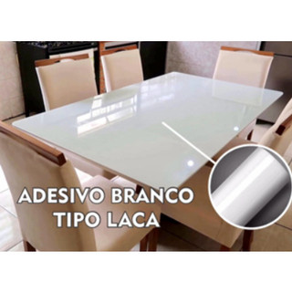 Adesivo de Mesa Branco Profissional Mesa de Jantar escritório E Decoração de Vidros em Geral laca
