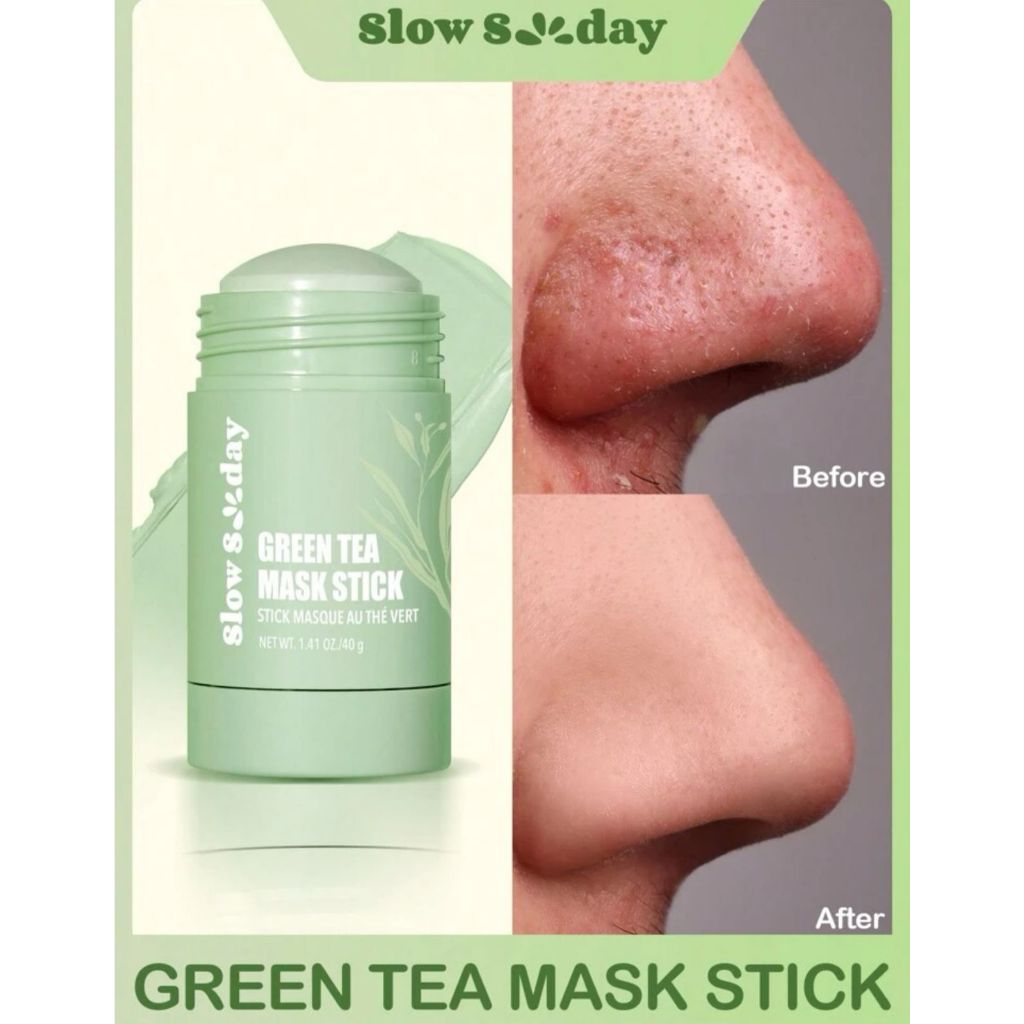 BASTÃO MASCARA FACIAL REMOÇÃO DE CRAVOS - CHA VERDE GREEN TEA MASK STICK - GLOW GDAY - SHEIN SHEGLAM