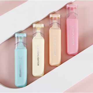 Kit Com 4 Marcador De Canetas Marca Texto Cor Pastel em Oferta na Shopee