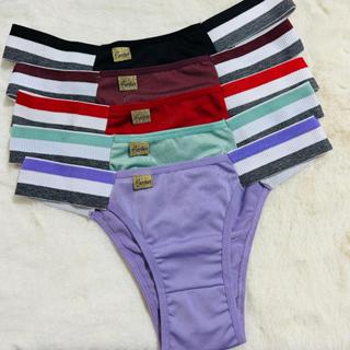 Kit 5 Calcinhas Conforto Lateral Elástico Reforçado Não Enrola em Oferta na Shopee