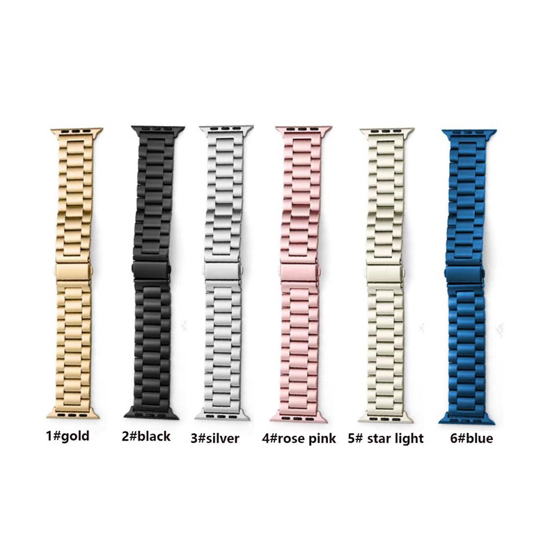 W.BILL Pulseira  Para Apple Watch 2/3/4/5/6/7/8/9 Iwo W37 PRO Ultra 42/44/45/47/49 mm-Aço Elos Enviar Rápido