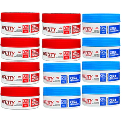 Cera Modeladora e Cera Finalizadora Infinity 160g Kit com 6 unidades de cada