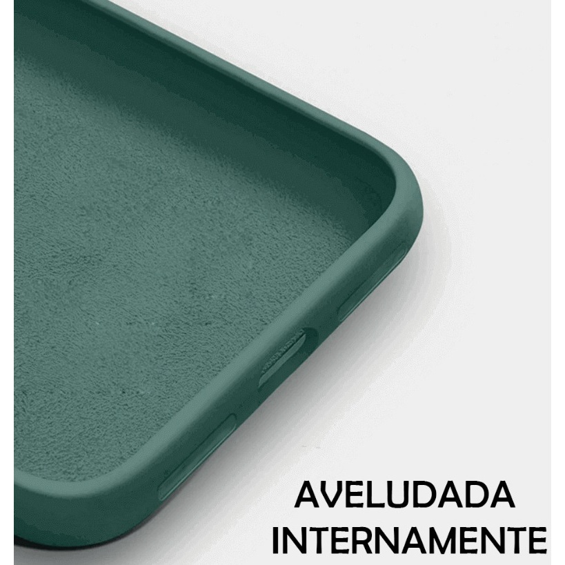 Kit - Capa Capinha Case + Película 3D - Mi 8 Lite Xiaomi Silicone Aveludado Protetora Colorido - detalhe
