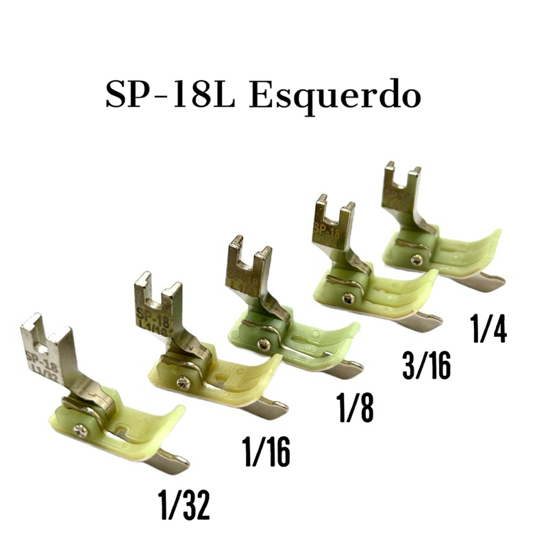 Calcador Pesponto Teflon T-SP18L Com Guia lado Esquerdo Para Reta Industrial em Oferta na Shopee