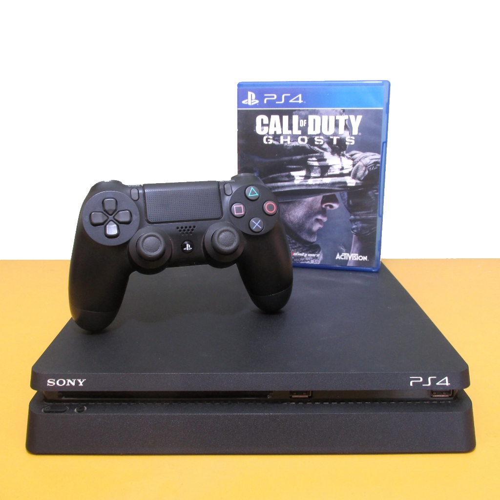 Imagem Ps4 Slim 1Tb Playstation 4 Slim 1Tb + Temos Opção Com Controles e Jogo. Console Original, Videogame Com Nota Fiscal e Garantia