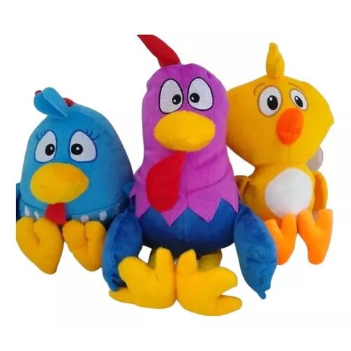 Pelúcias Pintinho, Galo, Galinha Turma Da Galinha Pintadinha antialérgico