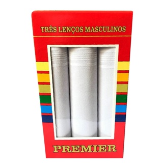 Lenços Masculinos De Bolso Kit 3 Unidades Caixa 32cm 100% Algodão em Oferta na Shopee