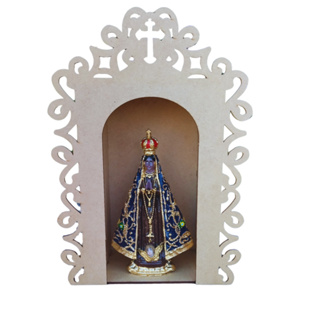 Oratório Imagem Nossa Senhora Aparecida 15cm Resina em Oferta na Shopee