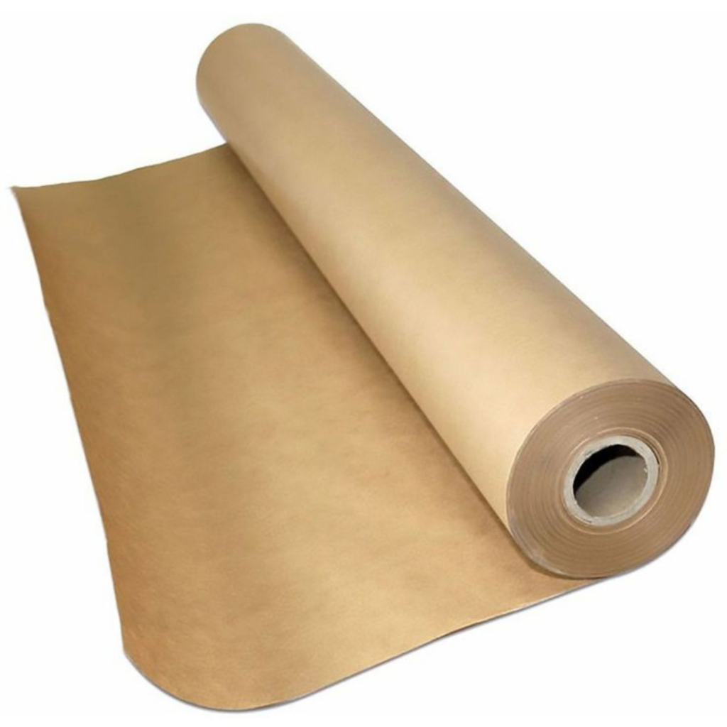 Bobina Papel Kraft pardo puro 4un 60cm X 150 Metros 80 Gramas