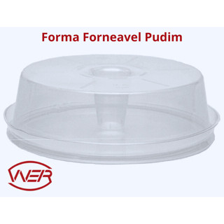 kit 4 un Formas forneáveis pudim de 1100ml com tampa em Oferta na Shopee