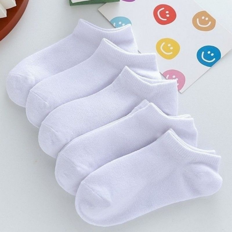 Kit 6/12 Pares Meia Infantil Branca Cano Curto Menino Menina