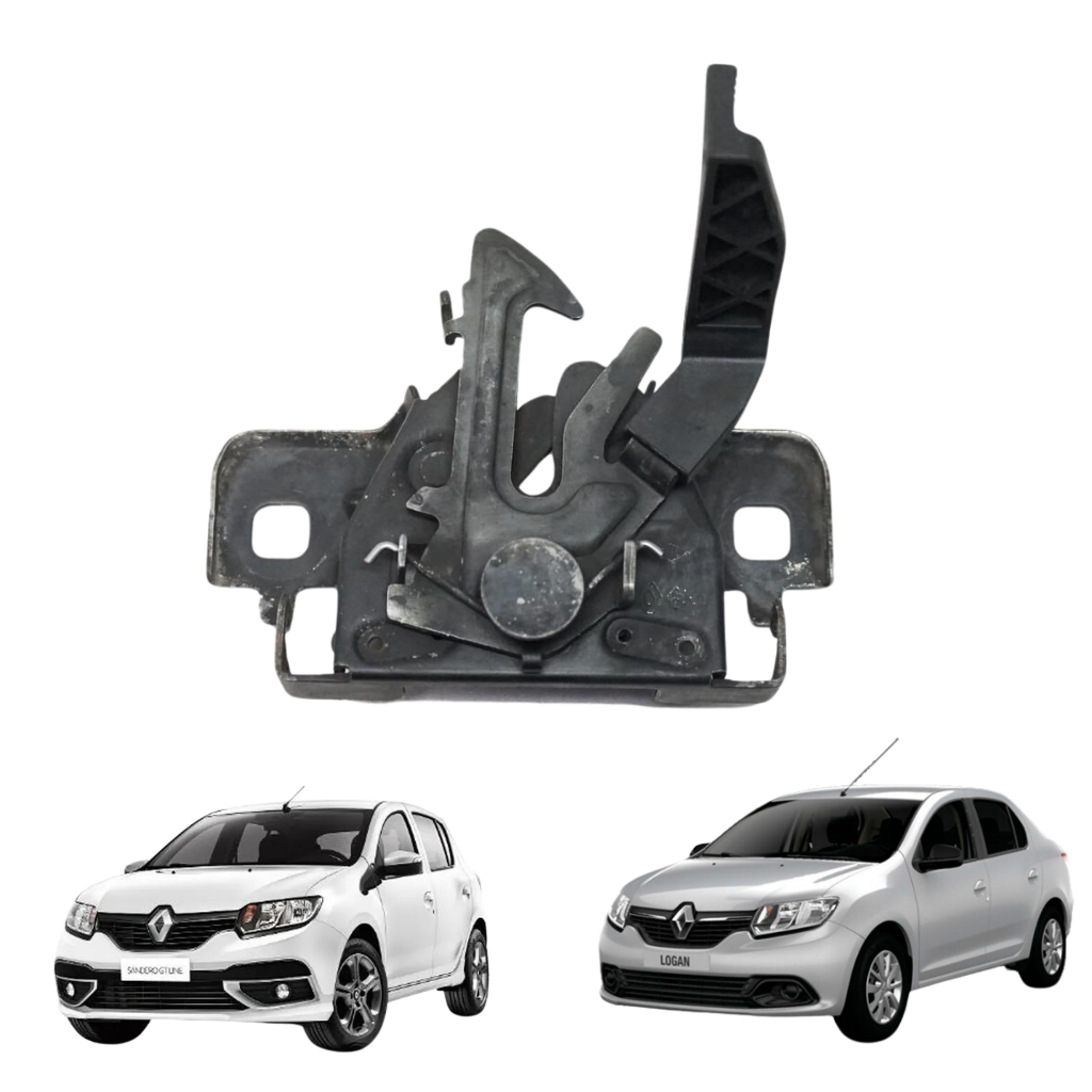 Fechadura Capô Trava Tranca Trinco Renault Logan Sandero 2013 Até 2022