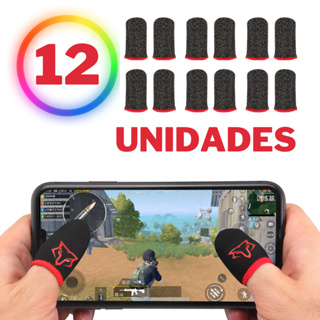 Luva De Dedo Gamer profissional Pra Jogos Mobile Pubg Free Fire vermelha em Oferta na Shopee